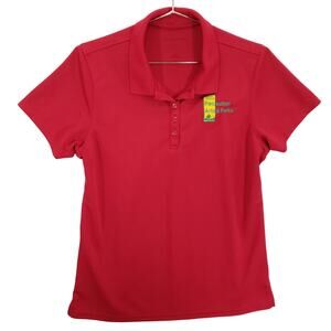 Person County Recreation Arts & Parks Polo Women Medium Red North Carolina Top